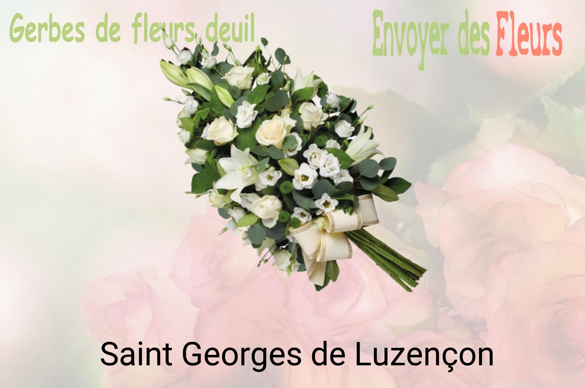 Gerbe de fleurs de deuil livrée à Saint-Georges-de-Luzençon